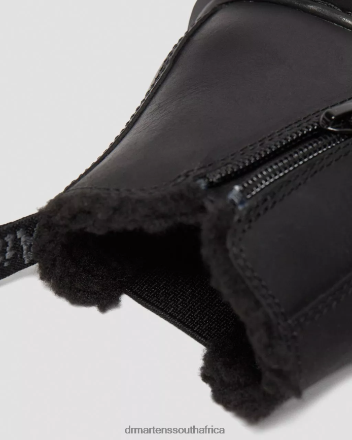 Junior 2976 Faux Fur Lined Chelsea Boots Dr. Martens Kids Footwear 2J208N439 Black Republic Wp