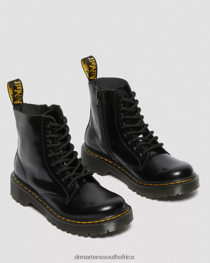 Junior 1460 Pascal Bex Leather Lace Up Boots Dr. Martens Kids Footwear 2J208N438 Black Lissome