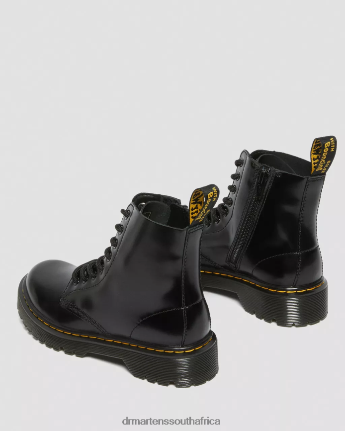 Junior 1460 Pascal Bex Leather Lace Up Boots Dr. Martens Kids Footwear 2J208N438 Black Lissome
