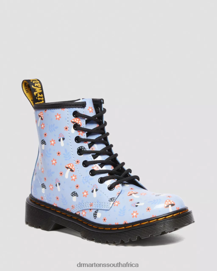 Junior 1460 Patent Heart Printed Lace Up Boots Dr. Martens Kids Footwear 2J208N441 Black Lucido Patent Lamper 2J208N441 Fashion Forward Dr. Martens South Africa Comfortable and quality Dr. Martens sho...