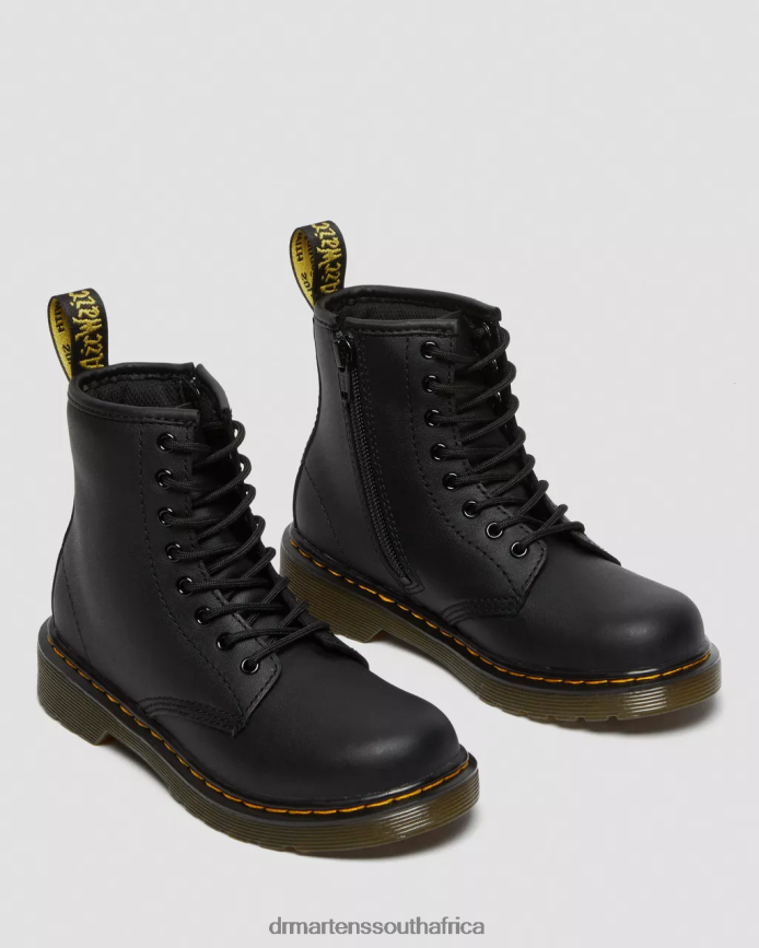 Junior 1460 Softy T Leather Lace Up Boots Dr. Martens Kids Footwear 2J208N424 Black Softy T
