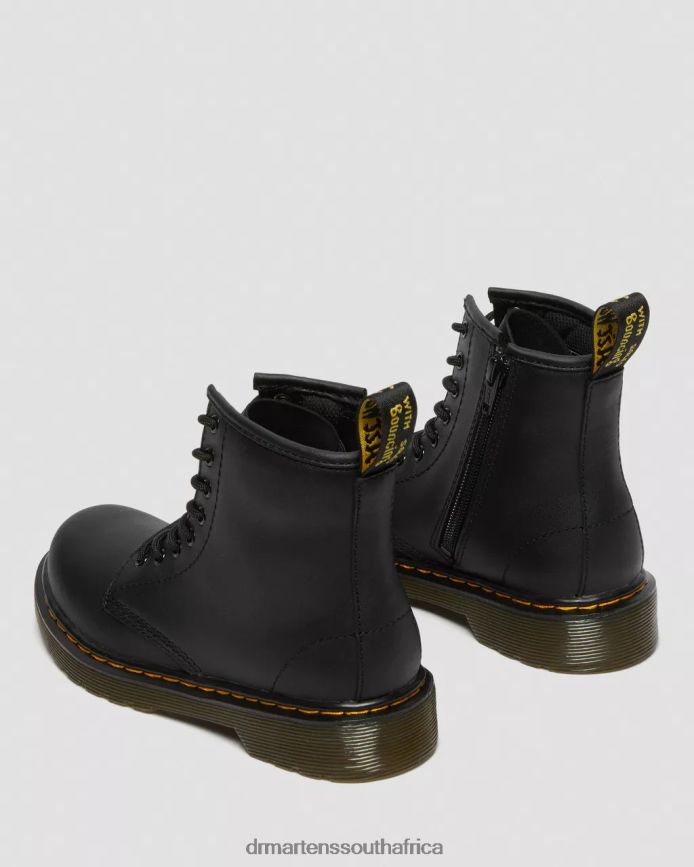 Junior 1460 Softy T Leather Lace Up Boots Dr. Martens Kids Footwear 2J208N424 Black Softy T