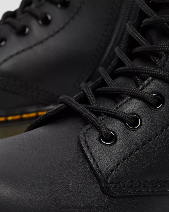 Junior 1460 Softy T Leather Lace Up Boots Dr. Martens Kids Footwear 2J208N424 Black Softy T