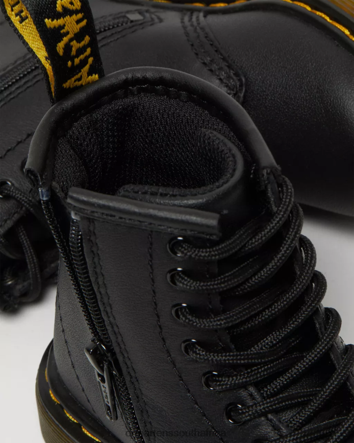 Toddler 1460 Softy T Leather Lace Up Boots Dr. Martens Kids Footwear 2J208N401 Black Softy T