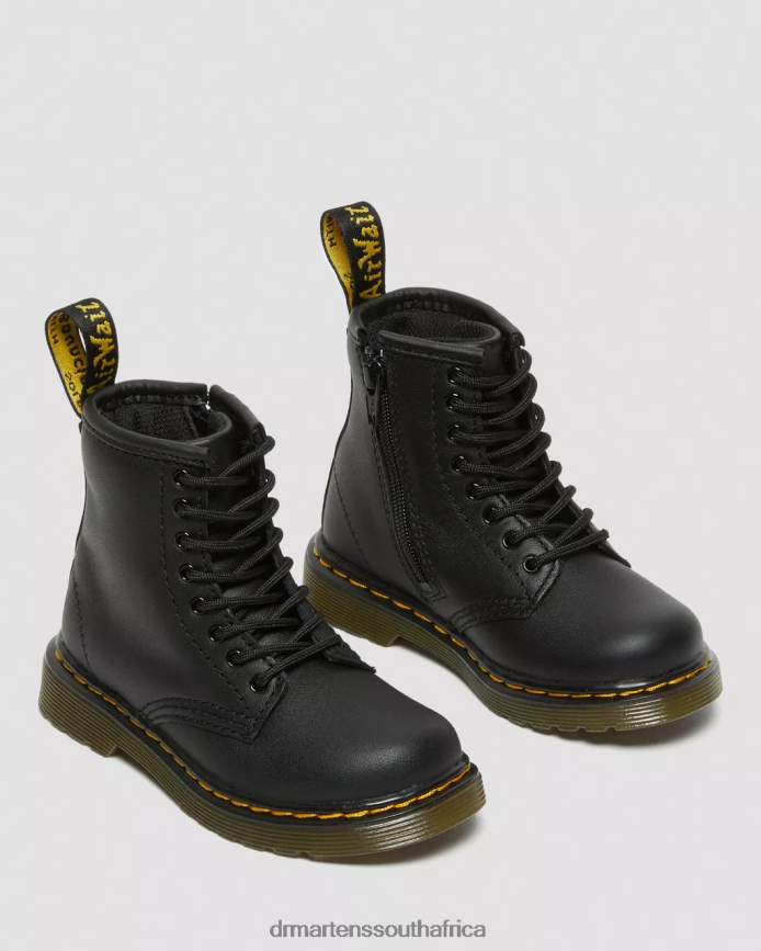 Toddler 1460 Softy T Leather Lace Up Boots Dr. Martens Kids Footwear 2J208N401 Black Softy T