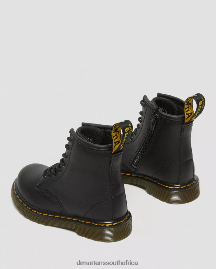 Toddler 1460 Softy T Leather Lace Up Boots Dr. Martens Kids Footwear 2J208N401 Black Softy T