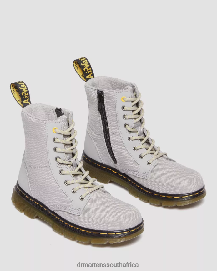 Junior Combs Extra Tough Poly Casual Boots Dr. Martens Kids Footwear 2J208N442 Mid Grey Extra Tough & Rubbery