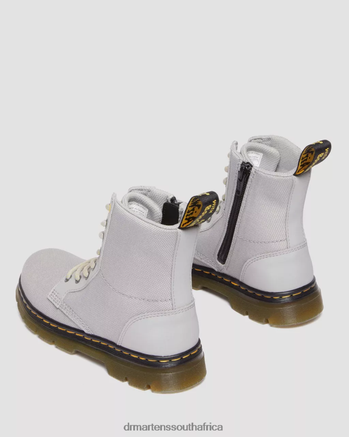 Junior Combs Extra Tough Poly Casual Boots Dr. Martens Kids Footwear 2J208N442 Mid Grey Extra Tough & Rubbery