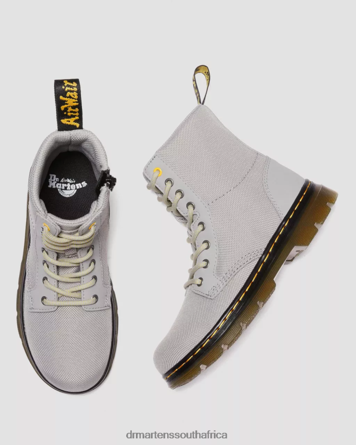 Junior Combs Extra Tough Poly Casual Boots Dr. Martens Kids Footwear 2J208N442 Mid Grey Extra Tough & Rubbery