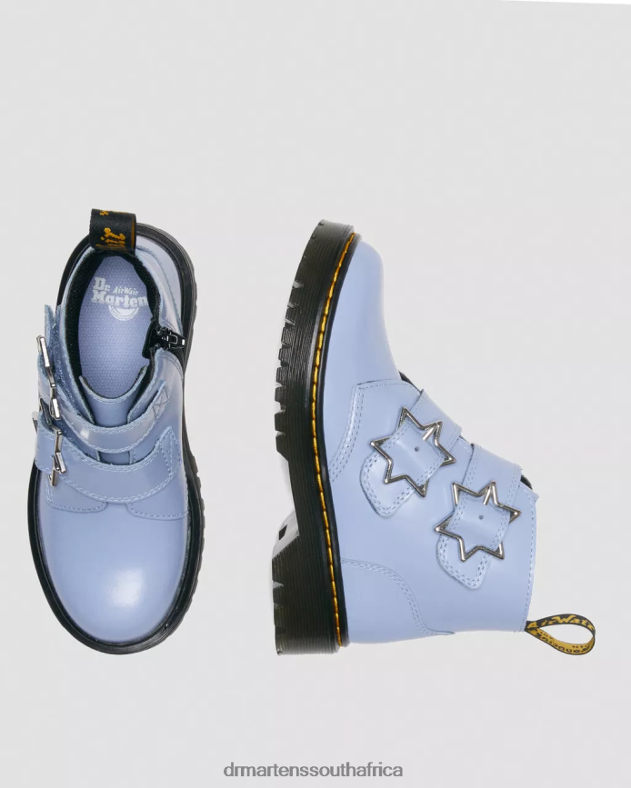 Junior Devon Bex Leather Ankle Boots Dr. Martens Kids Footwear 2J208N453 Zen Blue Lissome 2J208N453 Fashion Forward Dr. Martens South Africa Comfortable and quality Dr. Martens shoes on sale