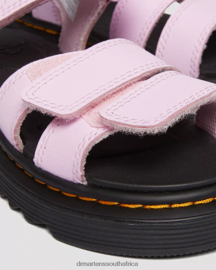 Junior Klaire Athena Leather Strap Sandals Dr. Martens Kids Footwear 2J208N429 Pale Pink Athena