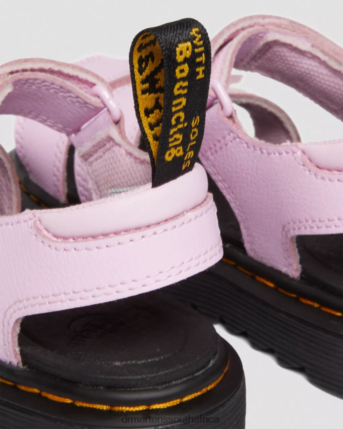 Junior Klaire Athena Leather Strap Sandals Dr. Martens Kids Footwear 2J208N429 Pale Pink Athena