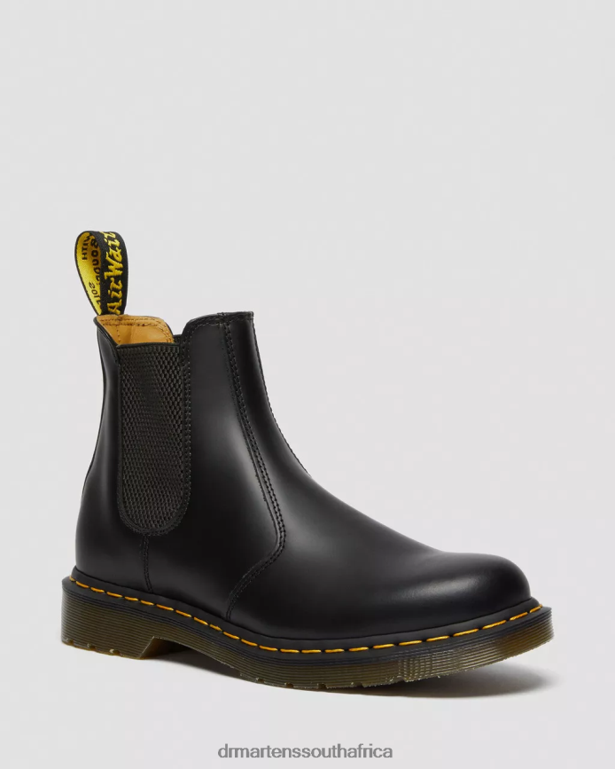 2976 Yellow Stitch Smooth Leather Chelsea Boots Dr. Martens Men Footwear 2J208N38 Black Smooth