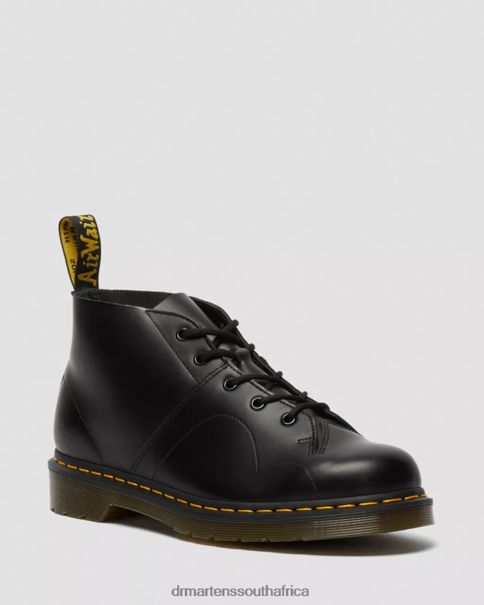Church Smooth Leather Monkey Boots Dr. Martens Men Footwear 2J208N177 Black Smooth