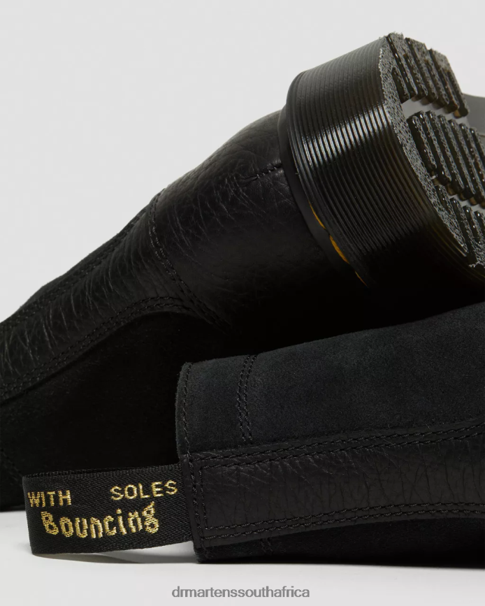 1460 Guard Made in England Leather Lace Up Boots Dr. Martens Men Footwear 2J208N132 Black Durango & Split Suede