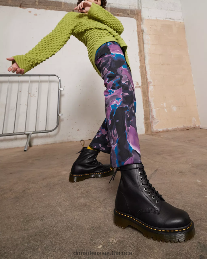 Botas Dr. Martens 1460 Pascal Bex Para Hombre - Cuero Blanco Con Suela Gruesa