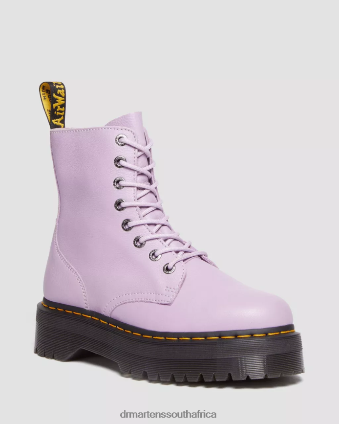 Jadon Boot Pisa Leather Platforms Dr. Martens Men Footwear 2J208N123 Lilac Pisa