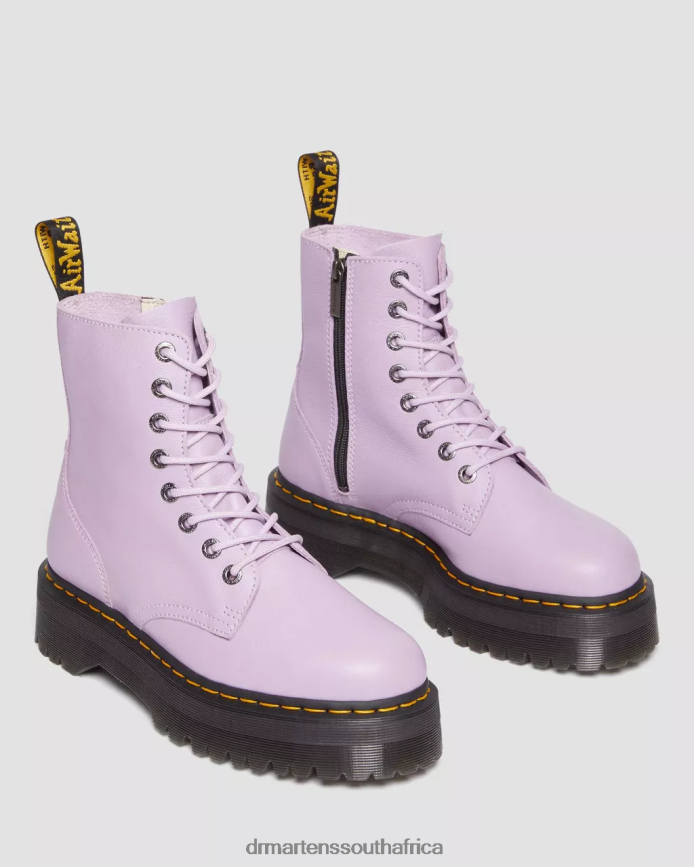 Jadon Boot Pisa Leather Platforms Dr. Martens Men Footwear 2J208N123 Lilac Pisa