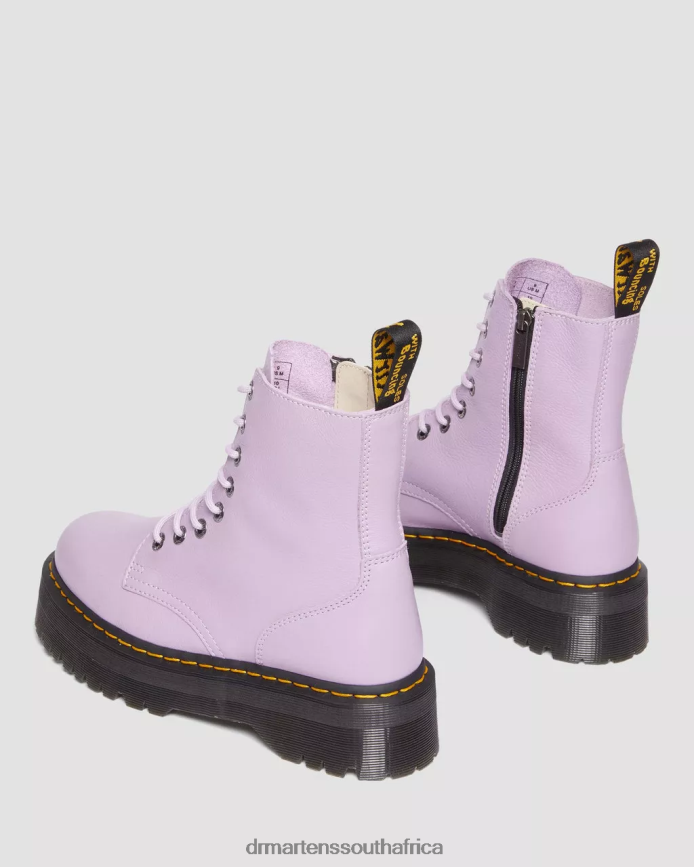 Jadon Boot Pisa Leather Platforms Dr. Martens Men Footwear 2J208N123 Lilac Pisa