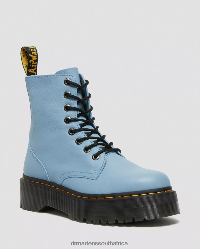 Jadon Boot Pisa Leather Platforms Dr. Martens Men Footwear 2J208N130 Blue Pisa