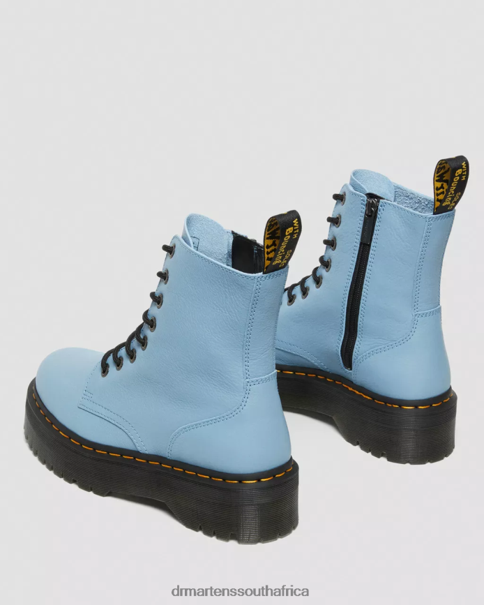 Jadon Boot Pisa Leather Platforms Dr. Martens Men Footwear 2J208N130 Blue Pisa