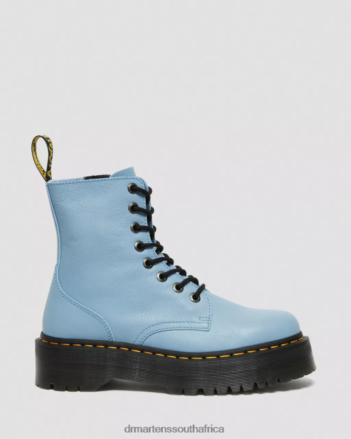 Jadon Boot Pisa Leather Platforms Dr. Martens Men Footwear 2J208N130 Blue Pisa