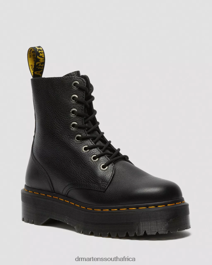 Jadon Boot Pisa Leather Platforms Dr. Martens Men Footwear 2J208N13 Black Pisa
