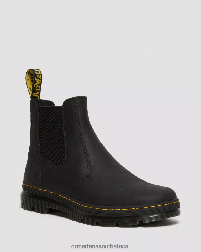 Embury Leather Casual Chelsea Boots Dr. Martens Men Footwear 2J208N58 Black Wyoming