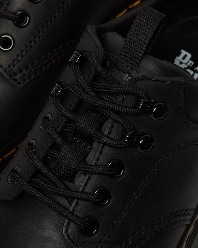 Reeder Wyoming Leather Utility Shoes Dr. Martens Men Footwear 2J208N390 Black Wyoming