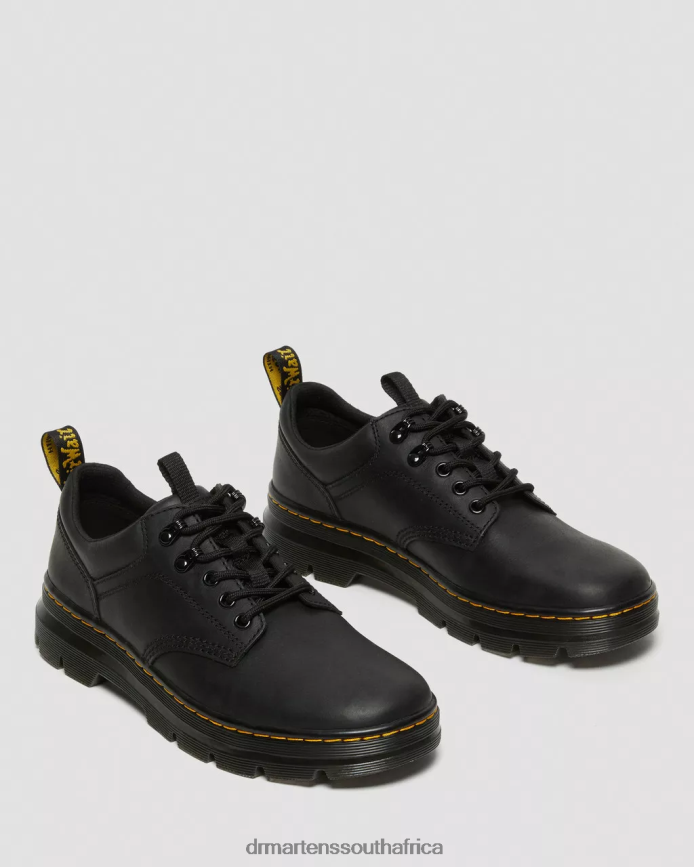 Reeder Wyoming Leather Utility Shoes Dr. Martens Men Footwear 2J208N390 Black Wyoming
