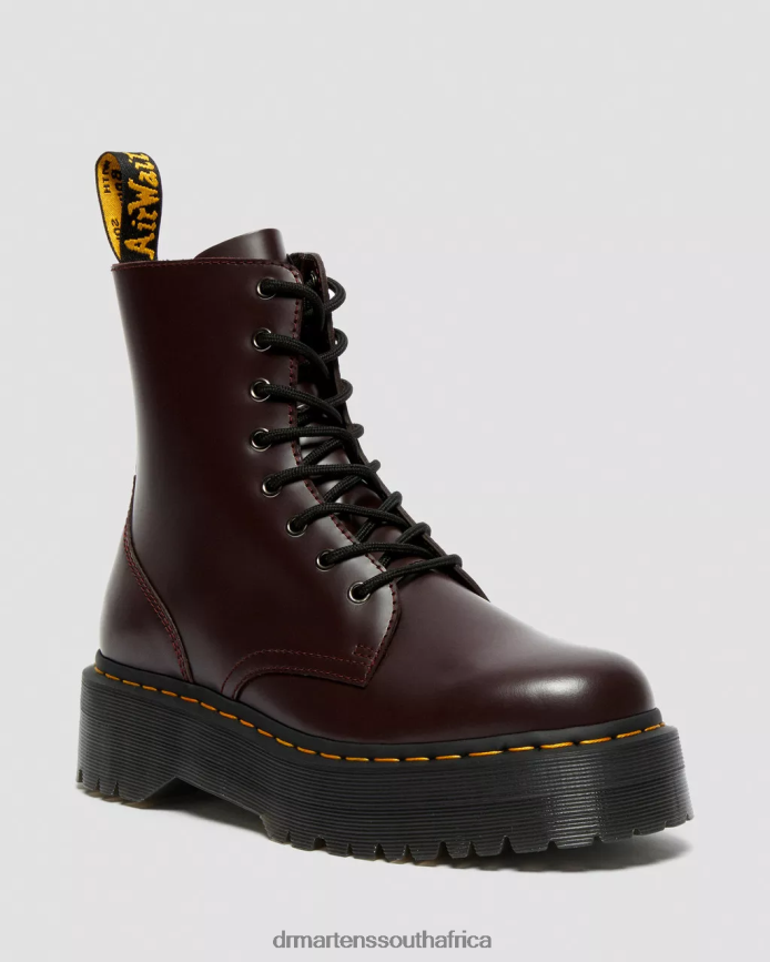 Jadon Boot Smooth Leather Platforms Dr. Martens Unisex Footwear 2J208N91 Burgundy Smooth