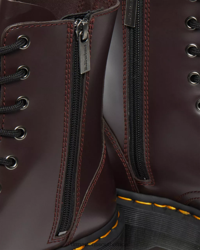 Jadon Boot Smooth Leather Platforms Dr. Martens Unisex Footwear 2J208N91 Burgundy Smooth