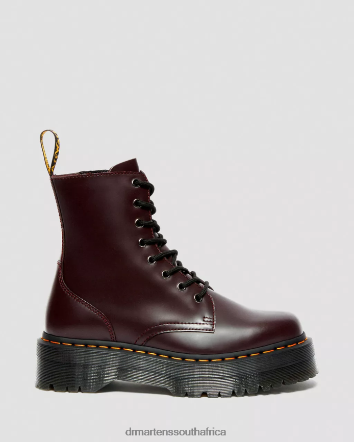 Jadon Boot Smooth Leather Platforms Dr. Martens Unisex Footwear 2J208N91 Burgundy Smooth