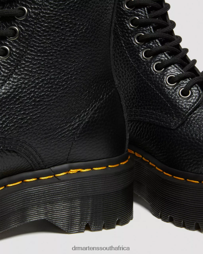 Sinclair Milled Nappa Leather Platform Boots Dr. Martens Unisex Footwear 2J208N208 Black Milled Nappa