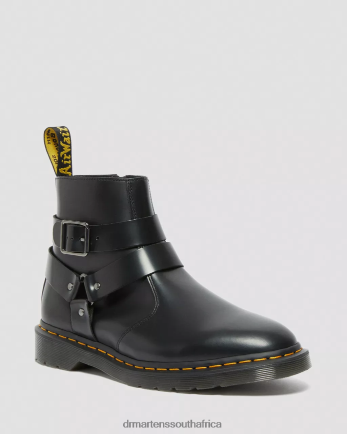 Jaimes Leather Harness Chelsea Boots Dr. Martens Unisex Footwear 2J208N188 Black Polished Smooth