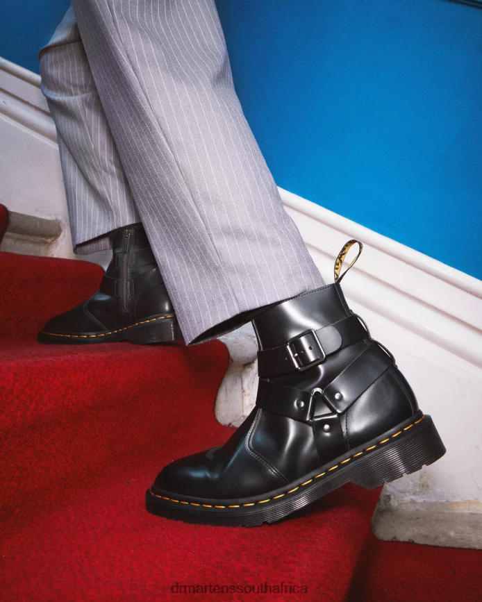 Jaimes Leather Harness Chelsea Boots Dr. Martens Unisex Footwear 2J208N188 Black Polished Smooth