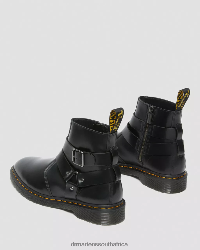 Jaimes Leather Harness Chelsea Boots Dr. Martens Unisex Footwear 2J208N188 Black Polished Smooth