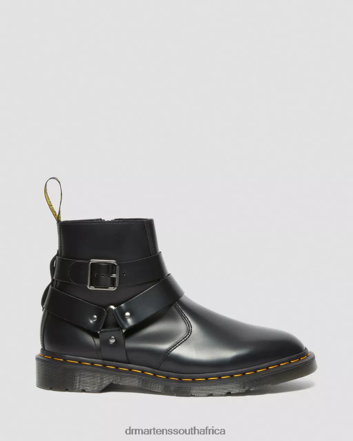 Jaimes Leather Harness Chelsea Boots Dr. Martens Unisex Footwear 2J208N188 Black Polished Smooth