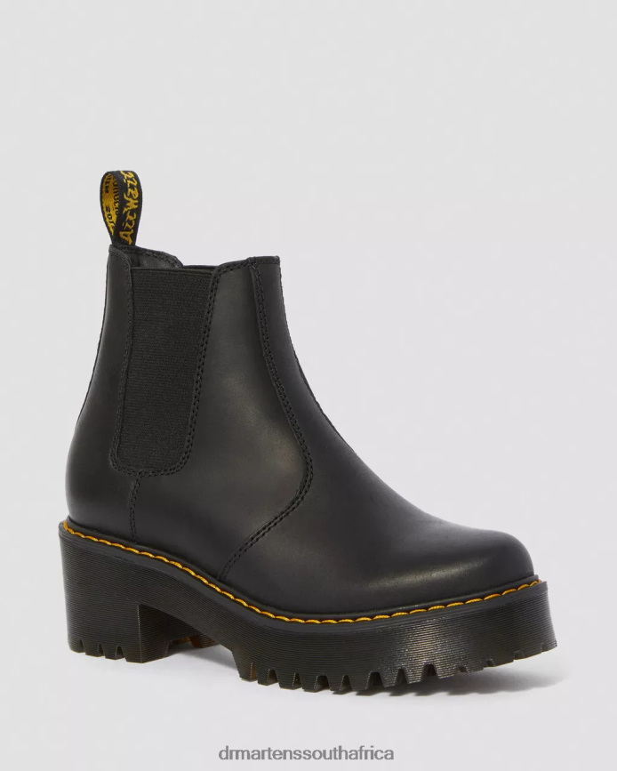 Rometty Wyoming Leather Platform Chelsea Boots Dr. Martens Unisex Footwear 2J208N42 Black Burnished Wyoming 2J208N42 Fashion Forward Dr. Martens South Africa Comfortable and quality Dr. Martens shoes ...