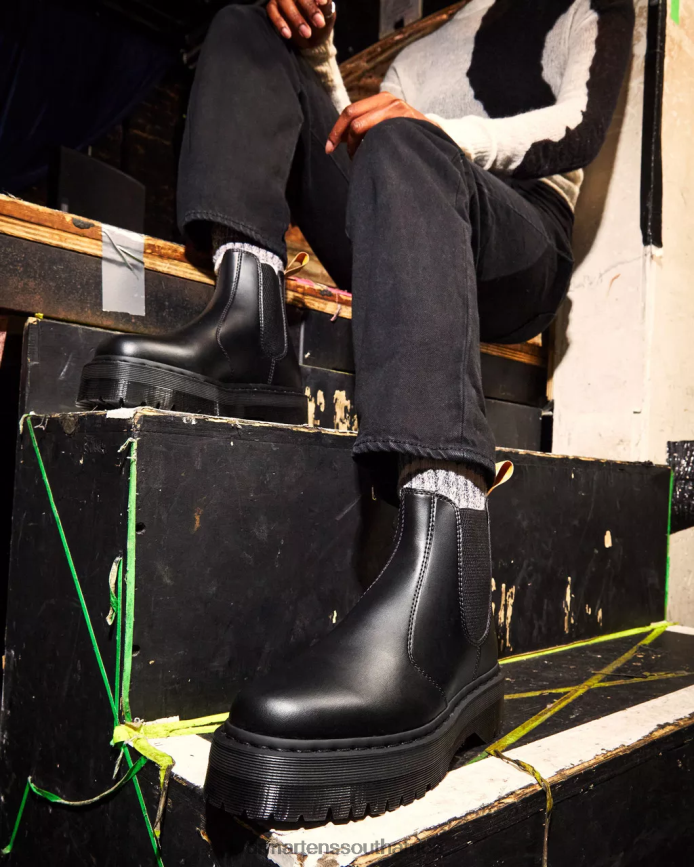 Vegan 2976 Felix Platform Chelsea Boots Dr. Martens Unisex Footwear 2J208N9 Black Felix Rub Off