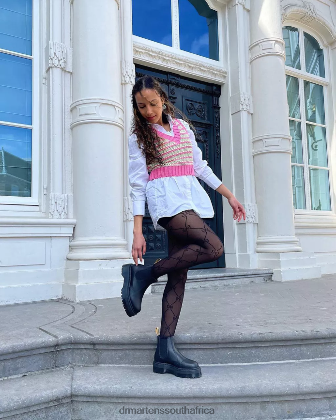 Vegan 2976 Felix Platform Chelsea Boots Dr. Martens Unisex Footwear 2J208N9 Black Felix Rub Off