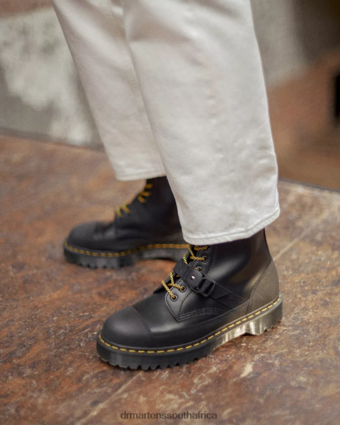 1460 Bex Tech Made in England Leather Lace Up Boots Dr. Martens Unisex Footwear 2J208N147 Black Smooth & Dual Original