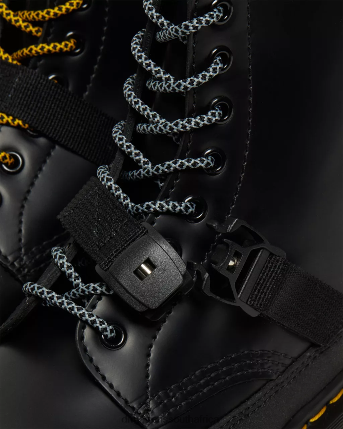 1460 Bex Tech Made in England Leather Lace Up Boots Dr. Martens Unisex Footwear 2J208N147 Black Smooth & Dual Original