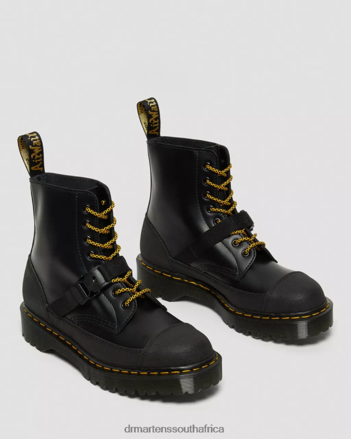 1460 Bex Tech Made in England Leather Lace Up Boots Dr. Martens Unisex Footwear 2J208N147 Black Smooth & Dual Original