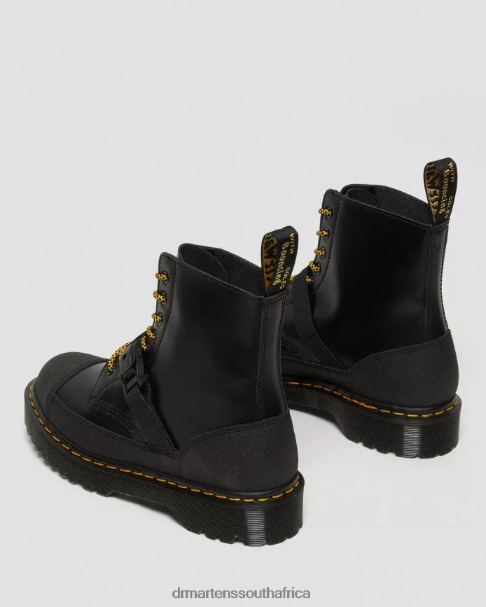 1460 Bex Tech Made in England Leather Lace Up Boots Dr. Martens Unisex Footwear 2J208N147 Black Smooth & Dual Original