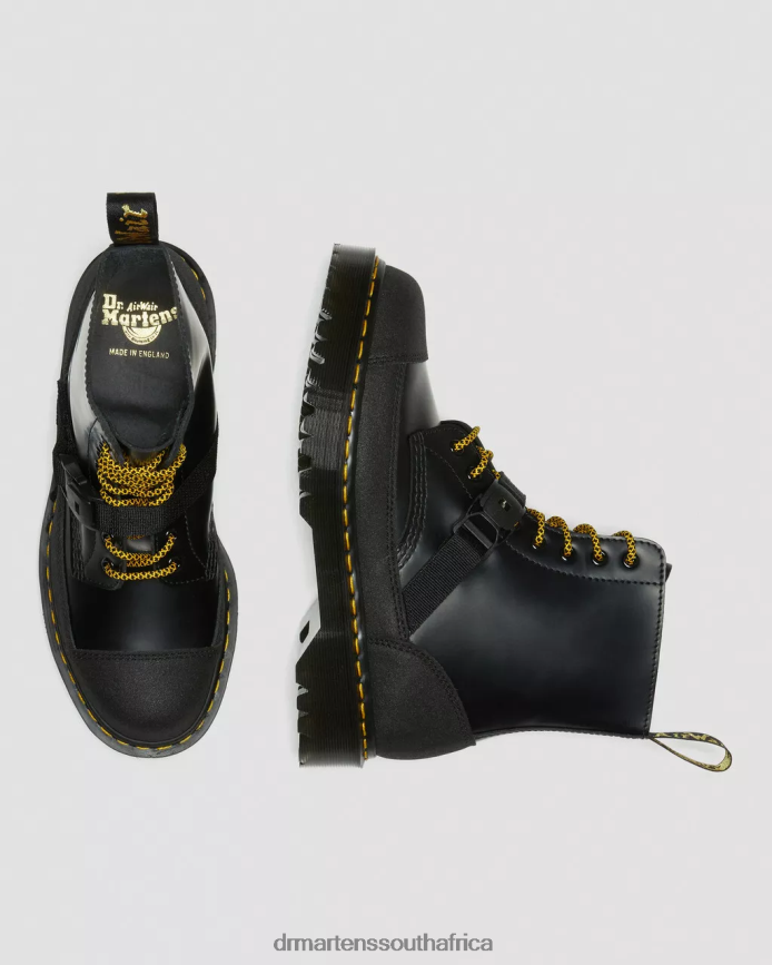 1460 Bex Tech Made in England Leather Lace Up Boots Dr. Martens Unisex Footwear 2J208N147 Black Smooth & Dual Original