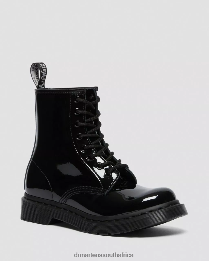 1460 Mono Patent Leather Lace Up Boots Dr. Martens Unisex Footwear 2J208N125 Black Lucido & Patent Lamper