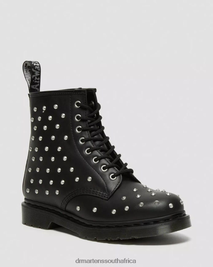1460 Stud Wanama Leather Lace Up Boots Dr. Martens Unisex Footwear 2J208N141 Black Wanama