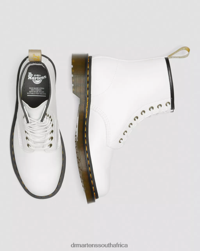 Vegan 1460 Kemble Lace Up Boots Dr. Martens Unisex Footwear 2J208N115 White Kemble