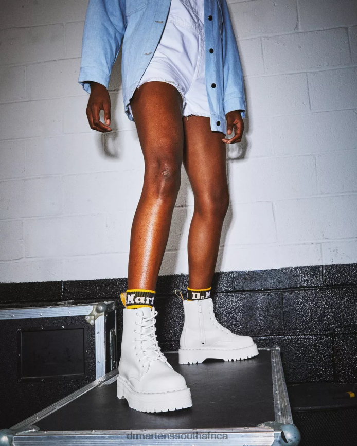 Vegan Jadon II Boot Kemble Mono Platforms Dr. Martens Unisex Footwear 2J208N110 White Kemble